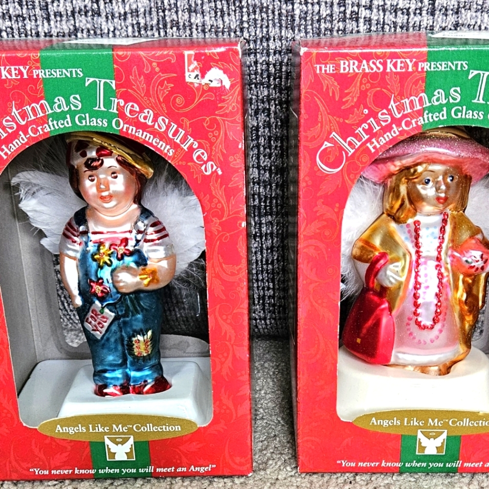 Two Christmas Angels From The "Angel Like Me" Collection. NEW.
